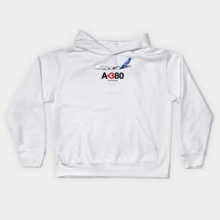 Airbus A380 - Love at First Flight Kids Hoodie